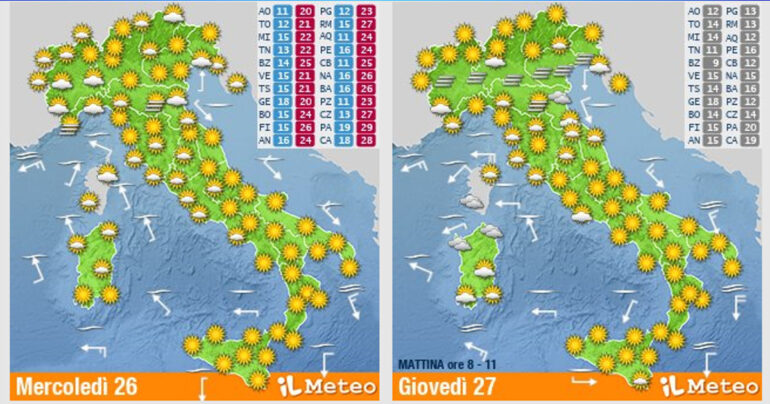 Meteo Nazionale 26-27 Ottobre: Arriva Monster, l’anticiclone di Halloween