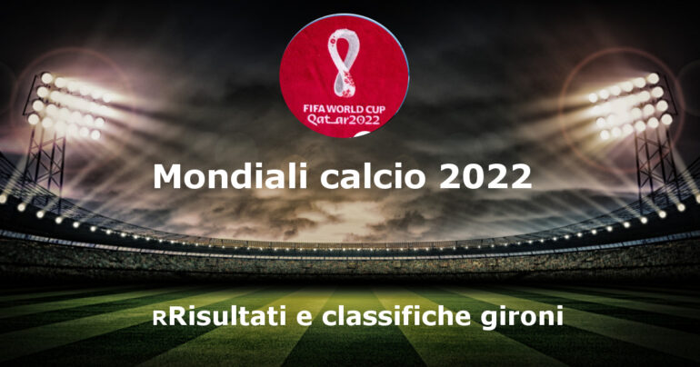 Mondiali 2022 di calcio, risultati e classifiche gironi al 6 Dicembre