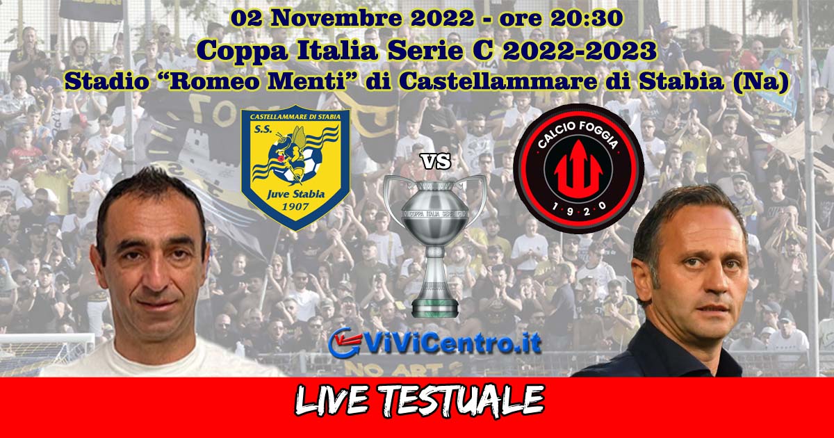 Juve Stabia-Foggia LIVE_Coppa Italia
