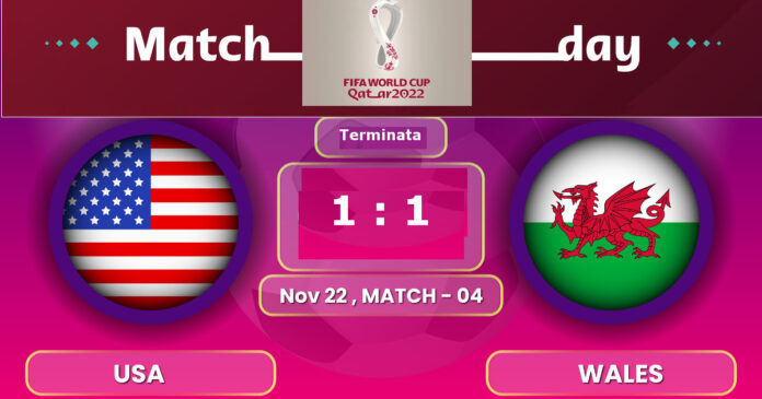 Mondiali calcio 2022 Usa vs Galles 1-1 (Depositphotos_605518370_L)