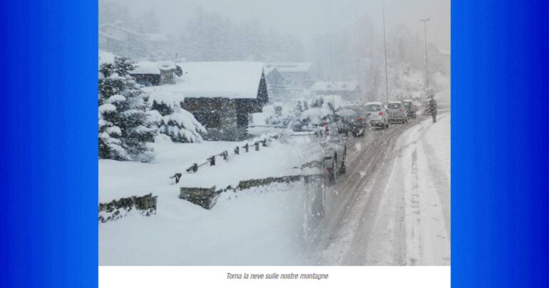 Note Meteo Nazionale 13Novembre2022: torna la Neve e ne scenderà davvero tanta