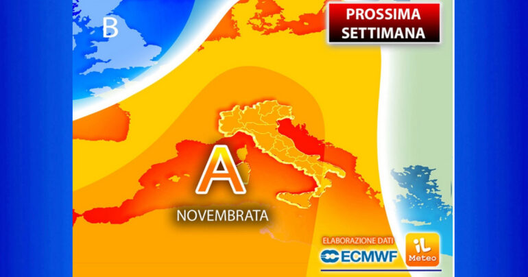 Note Meteo Nazionale 6Novembre2022: la Novembrata è confermata! Effetti e previsioni