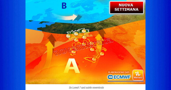 Note Meteo Nazionale 7 Novembre 2022