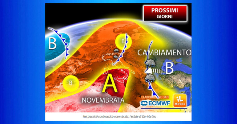 Note Meteo Nazionale 9Novembre2022: storica Novembrata di San Martino