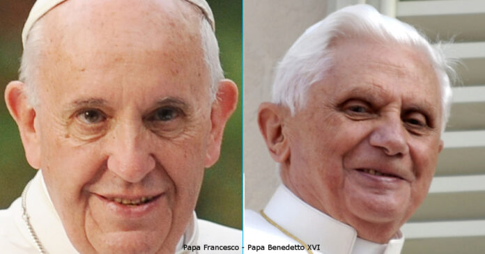 Papa Francesco (Depositphotos_268174612_L) - Papa Benedetto XVI (Depositphotos_47697443_L)