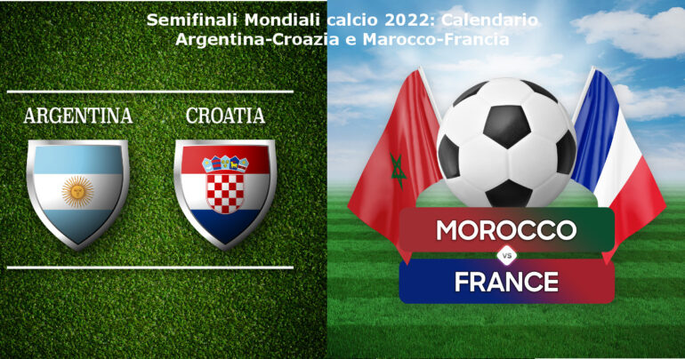 Semifinali Mondiali calcio 2022: Calendario