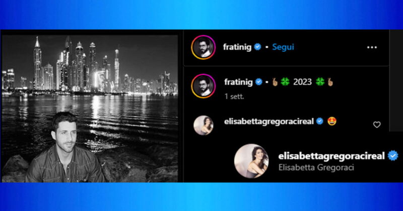 Giulio Fratini (Elisabetta Gregoraci) da suo instagram