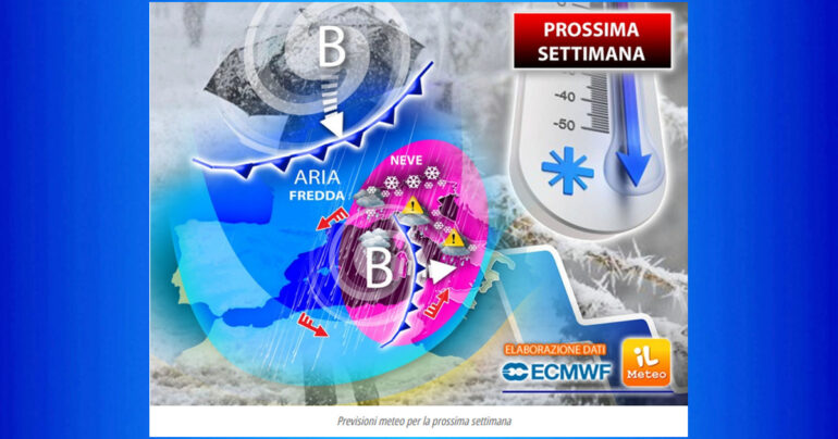 Note Meteo Nazionale 13-15 Gennaio 2023: Prossima Settimana, sberla invernale!