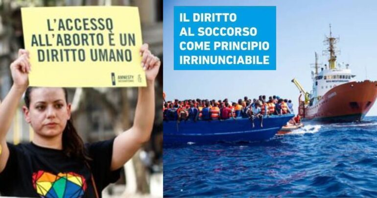 Furbata e pusillanimità della destra su Immigrazione e Aborto