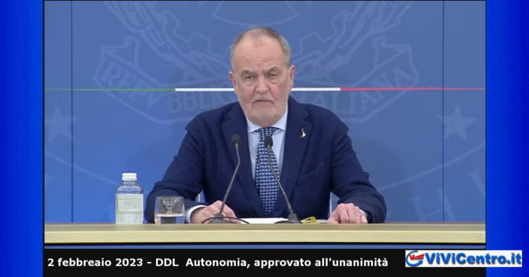 Disegno di legge sull’Autonomia: il Cdm approva all’unanimità