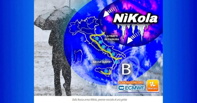 Meteo Nazionale 1-3 Febbraio 2023: Dopo 5 anni torna il Burian con NìKola