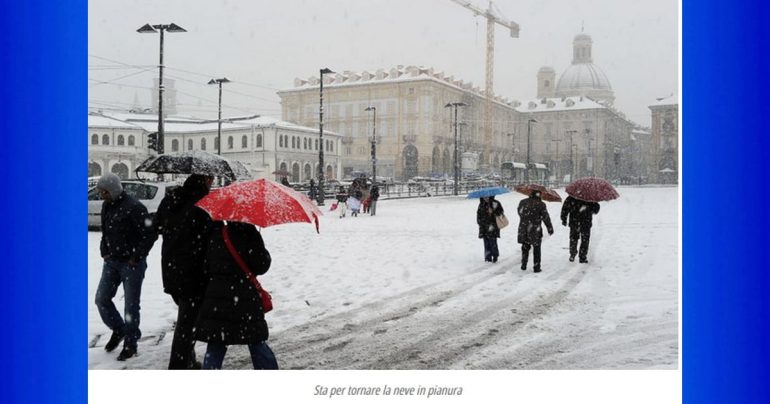 Meteo Nazionale 25-28 Febbraio 2023: Da Domenica irruzione gelida con piogge e neve