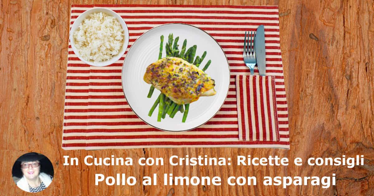 Pollo al limone con asparagi e riso-min