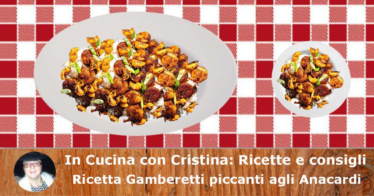 Ricetta Gamberetti piccanti agli Anacardi-min