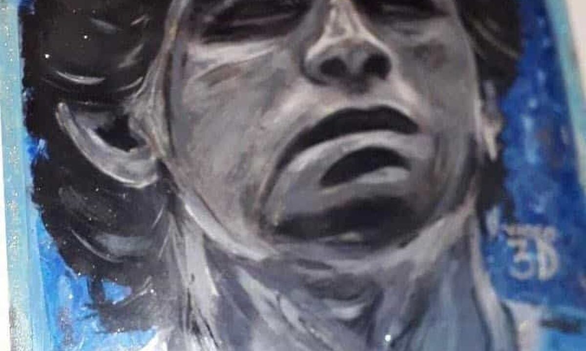Maradona, presentata l’opera “La mano 3Dios” di Tullio Cotticelli