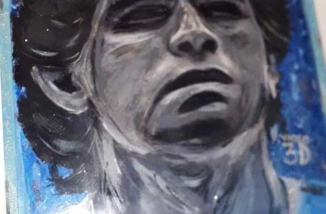 Maradona, presentata l’opera “La mano 3Dios” di Tullio Cotticelli