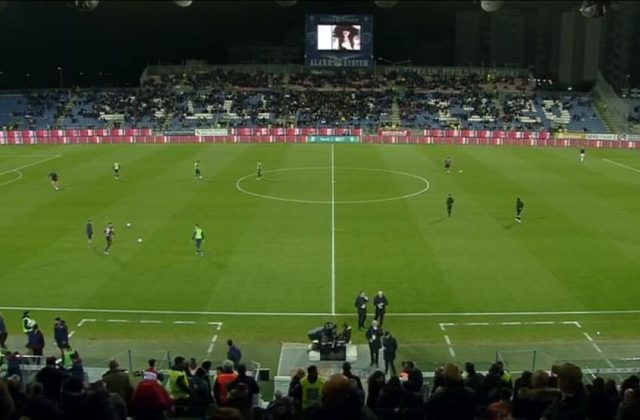 Cagliari-Ascoli, secondo tempo con mano di poker