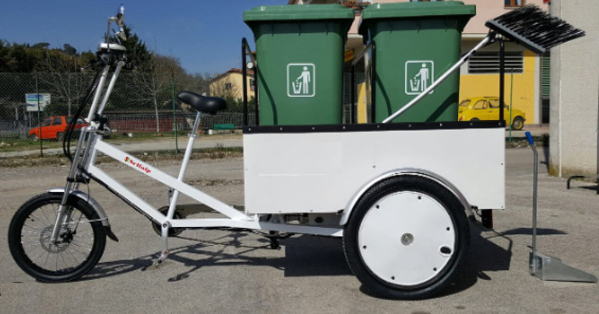 Bici elettriche per gli operatori ecologici-min