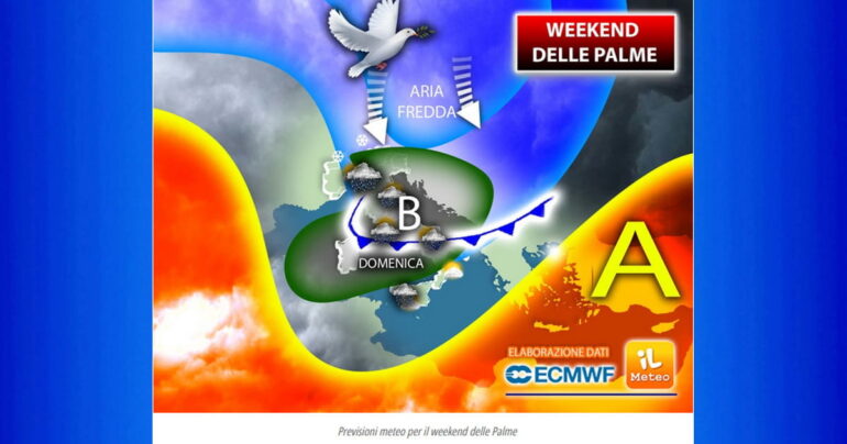 Meteo 1-3 Aprile 2023: Da Domenica delle Palme CICLONE ARTICO.