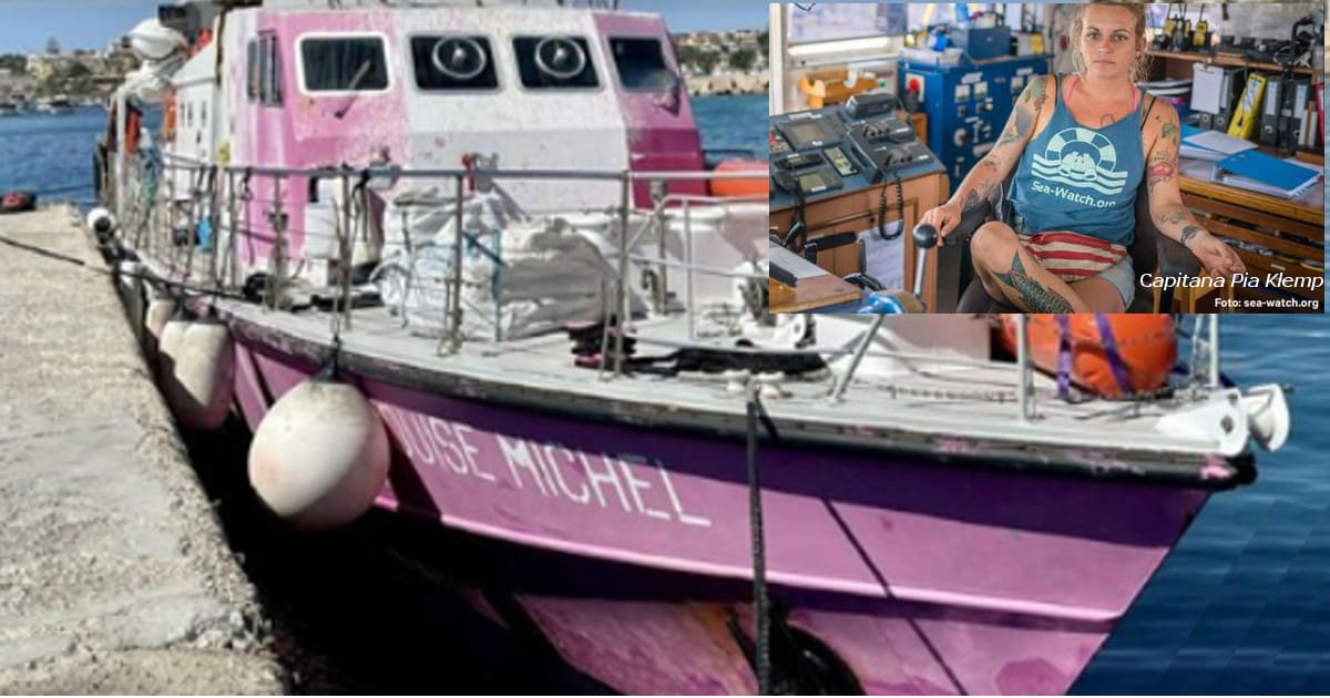 Fermo amministrativo della nave Louise Michel comandata dalla capitana Pia Klemp-min