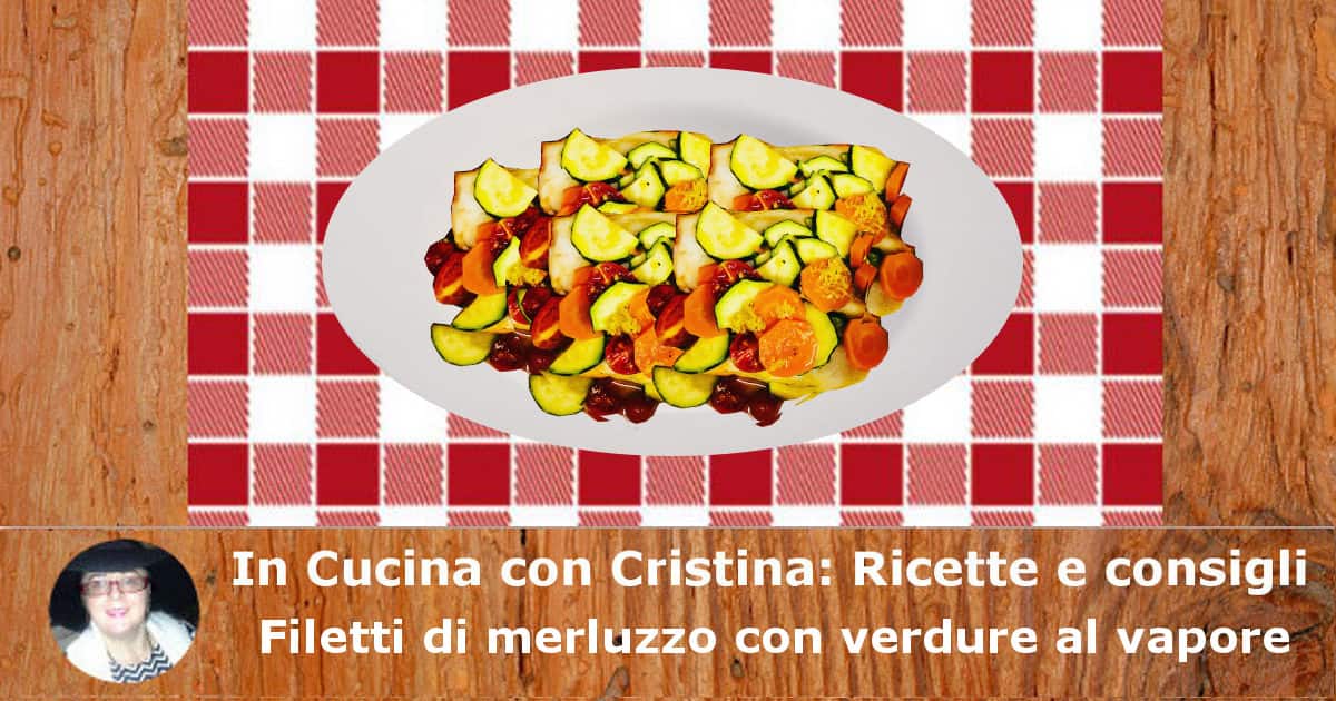 Filetti di merluzzo con verdure al vapore-min