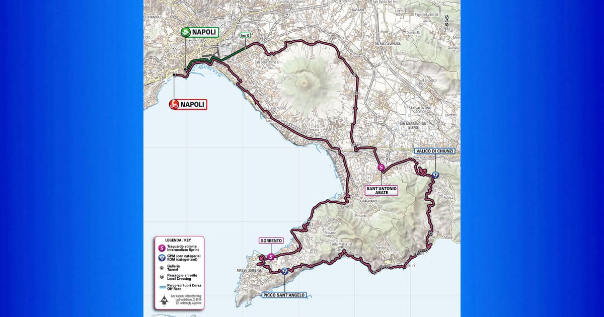 Il Giro d'Italia 2023 , la tappa in Campania-min