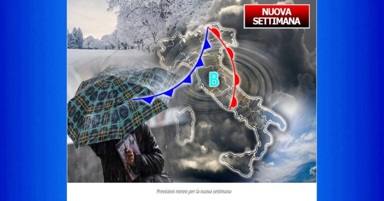 Meteo 13-15 Marzo 2023: da Martedì 14 tornano le piogge al Nord