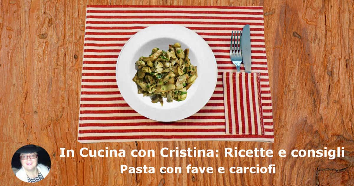 Pasta con fave e carciofi-min