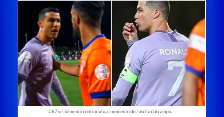 Il litigio di Cristiano Ronaldo in Arabia Saudita