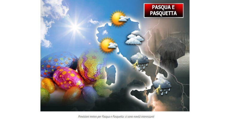 Meteo 7-9 Aprile 2023: Pasqua con Acquazzoni, Pasquetta con più sole