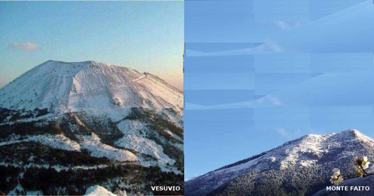 Pasqua innevata nel Golfo di Napoli