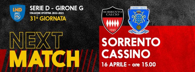 Sorrento-Cassino 1 a 0: La Monica stende i laziali
