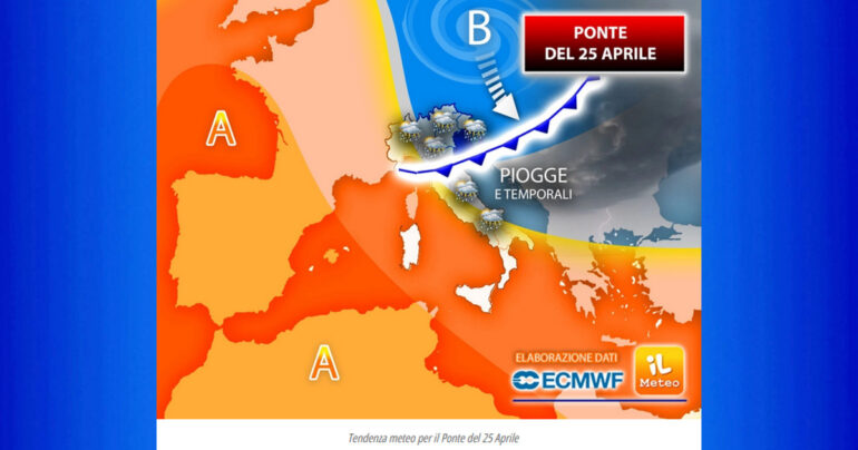 Meteo 22-24 Aprile 2023: Weekend e Ponte del 25 Aprile, pioverà più del previsto