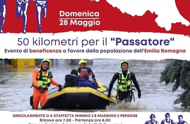 L’Etrusca Atletica a sostegno dell’Emilia Romagna. Il 28 maggio la 50 Km per il “Passatore”