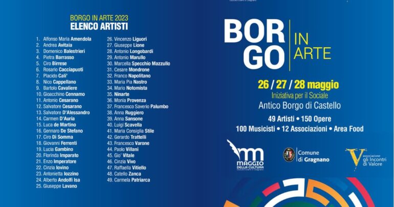 Il Borgo d’Arte arriva a Castello di Gragnano