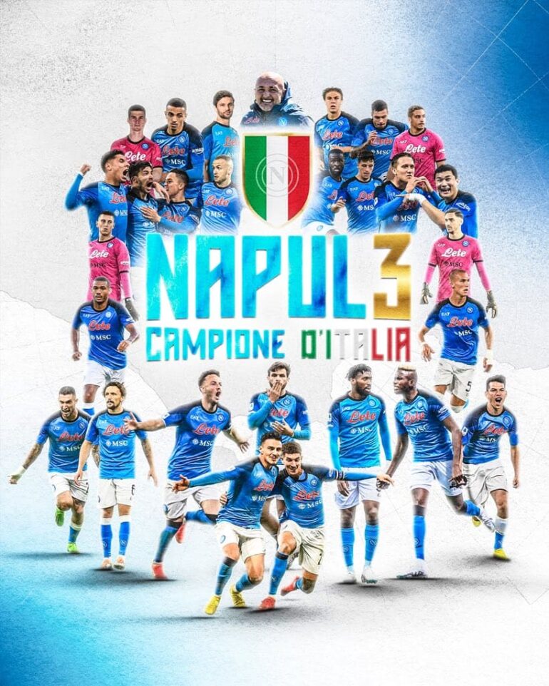 Udinese-Napoli, è fatta! Gli azzurri sono campioni d’Italia!