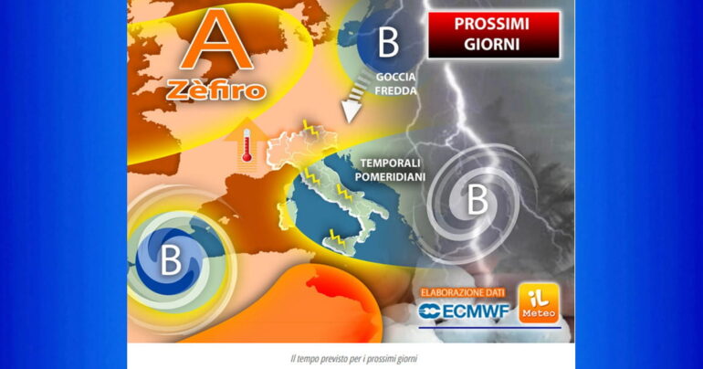 Meteo 23 Maggio 2023: Ecco l’anticiclone ZEFIRO