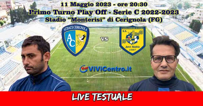 Cerignola-Juve Stabia, Rileggi LIVE 3-0