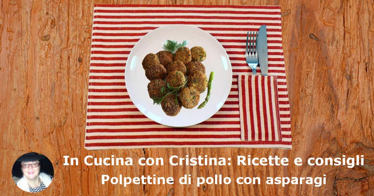 Polpettine di pollo con asparagi
