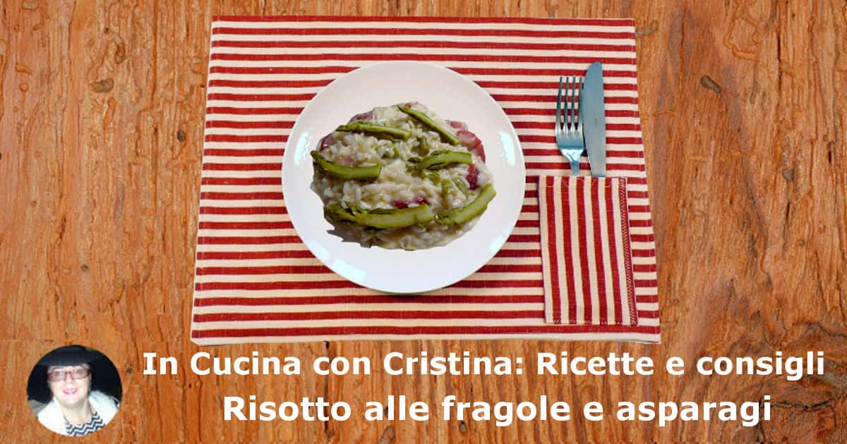 Risotto alle fragole e asparagi