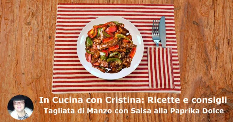 Tagliata di Manzo con Salsa alla Paprika Dolce