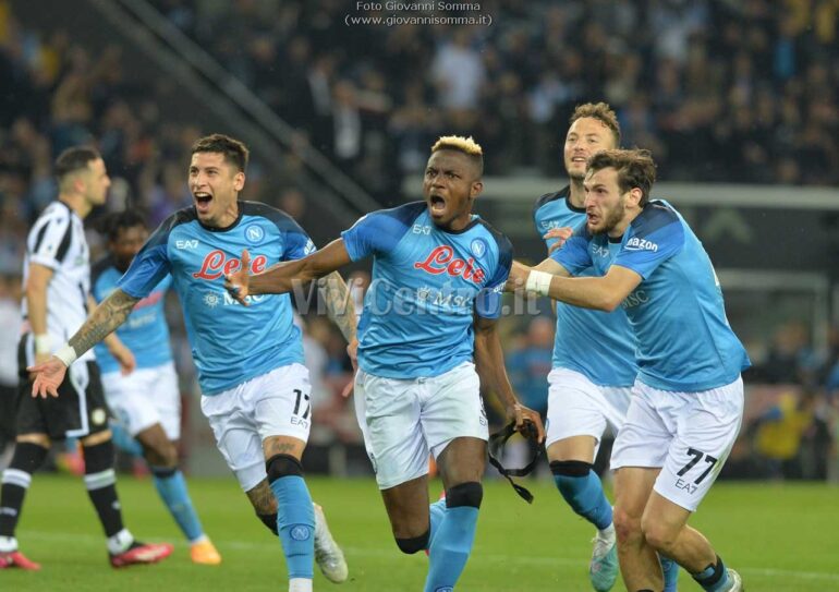 Foto Udinese – Napoli (1-1). Gli azzurri sono i campioni d’Italia