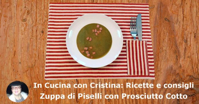 Zuppa di Piselli con Prosciutto Cotto