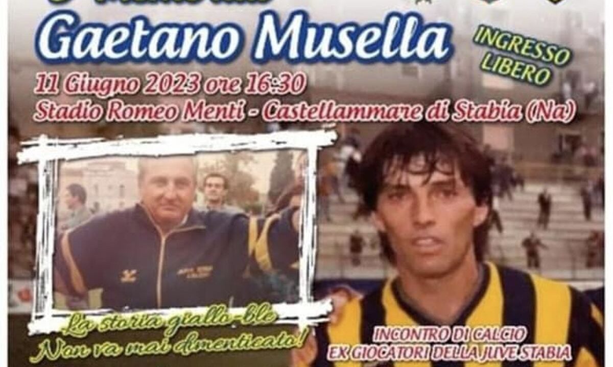 Juve Stabia, al Menti il “Memorial Gaetano Musella” l’11 giugno