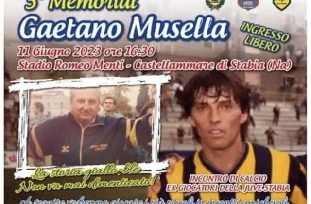 Juve Stabia, al Menti il “Memorial Gaetano Musella” l’11 giugno