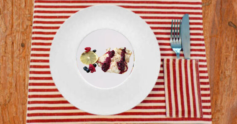 Filetto di Persico ai Frutti di Bosco