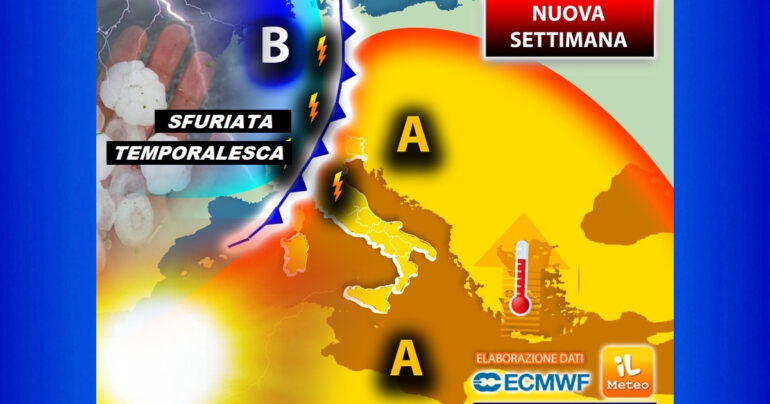 Meteo 26 Giugno 2023: L’anticiclone SCIPIONE con CALDO INTENSO fino a Martedì, poi peggiora!