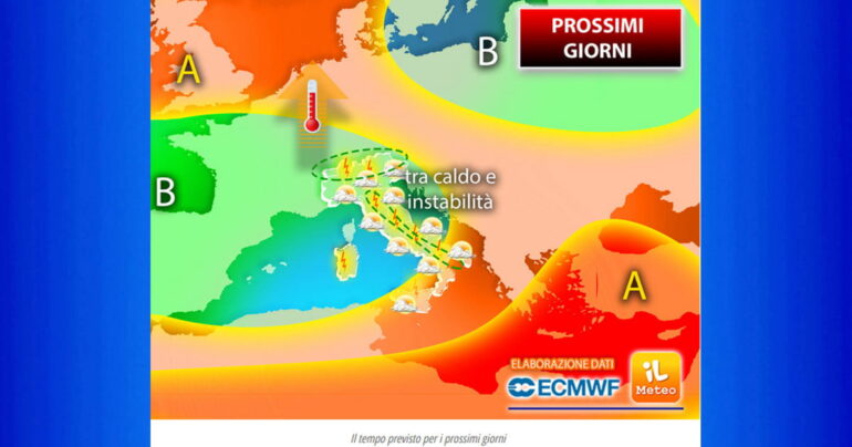 Meteo 8 Giugno 2023: Caldo in aumento, ma ancora temporali
