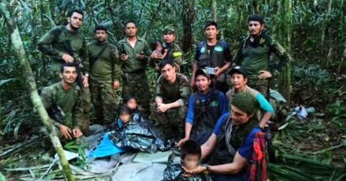 Miracolo nella giungla, 4 Bambini salvati (foto presidenza Colombia)