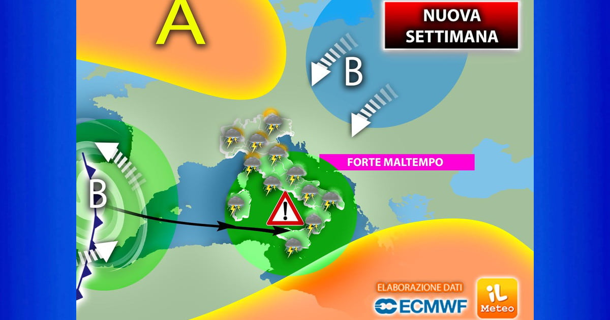 NUOVA settimana meteo 12 giugno 2023